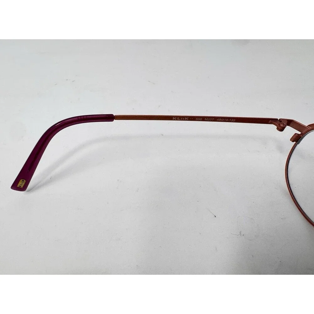 Klik Denmark 658 M207 Eyeglass Frames Only 48-17-133 Copper Red Metal